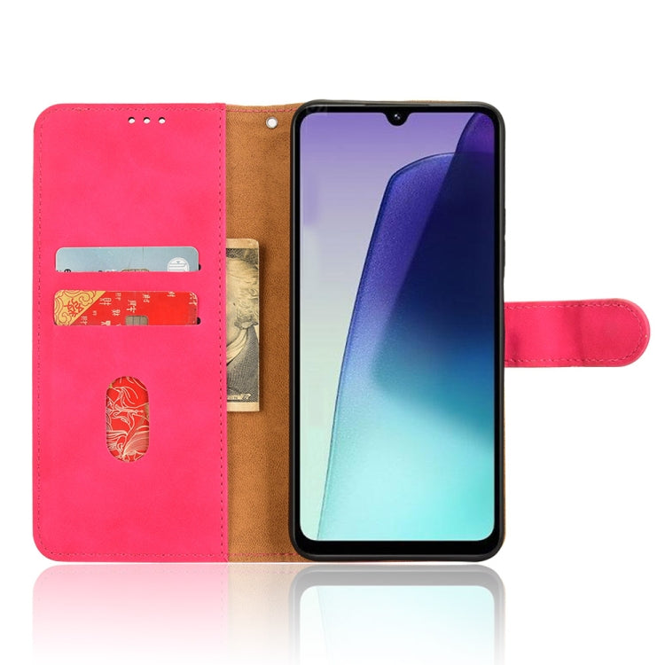 For Redmi 14C Skin Feel Magnetic Flip Leather Phone Case