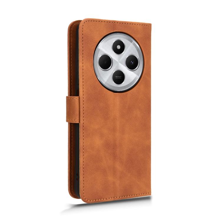 For Redmi 14C Skin Feel Magnetic Flip Leather Phone Case