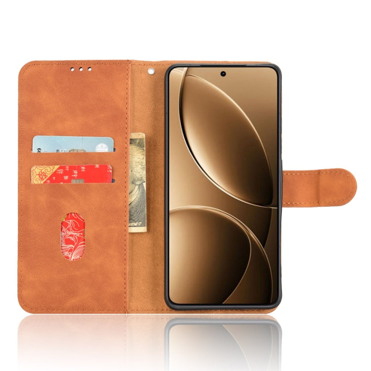 For Redmi K80 Pro Skin Feel Magnetic Flip Leather Phone Case