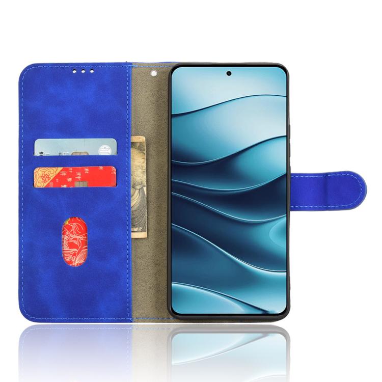 For Redmi Note 14 4G 164.84mm EU Version Skin Feel Magnetic Flip Leather Phone Case