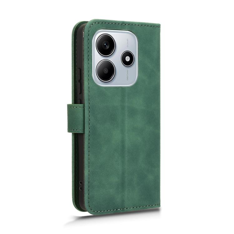 For Redmi Note 14 4G 164.84mm EU Version Skin Feel Magnetic Flip Leather Phone Case