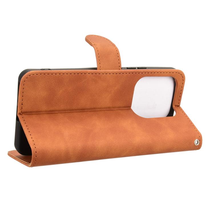 For Redmi Note 14 4G 164.84mm EU Version Skin Feel Magnetic Flip Leather Phone Case