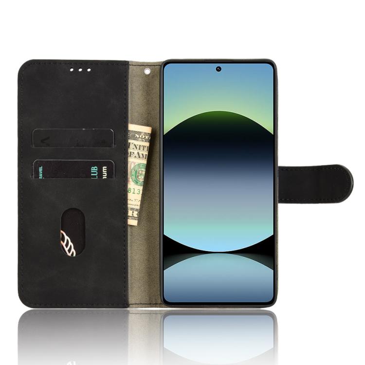 For Redmi Note 14S / Note 13 Pro 4G Skin Feel Magnetic Flip Leather Phone Case