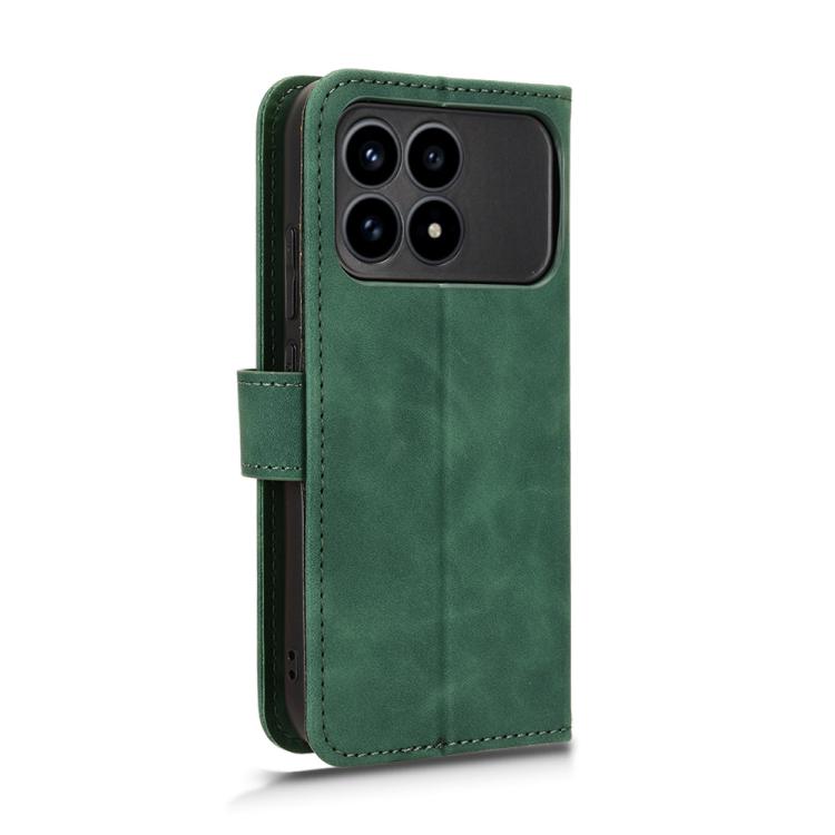 For Redmi K90 5G / Poco F8 Pro Skin Feel Magnetic Flip Leather Phone Case