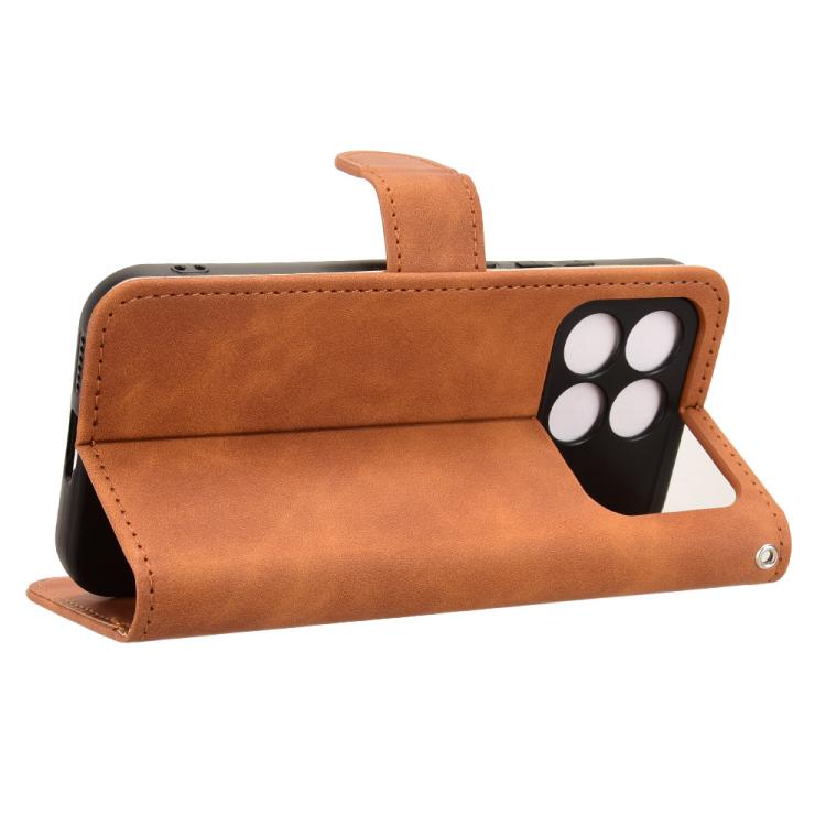 For Redmi K90 5G / Poco F8 Pro Skin Feel Magnetic Flip Leather Phone Case