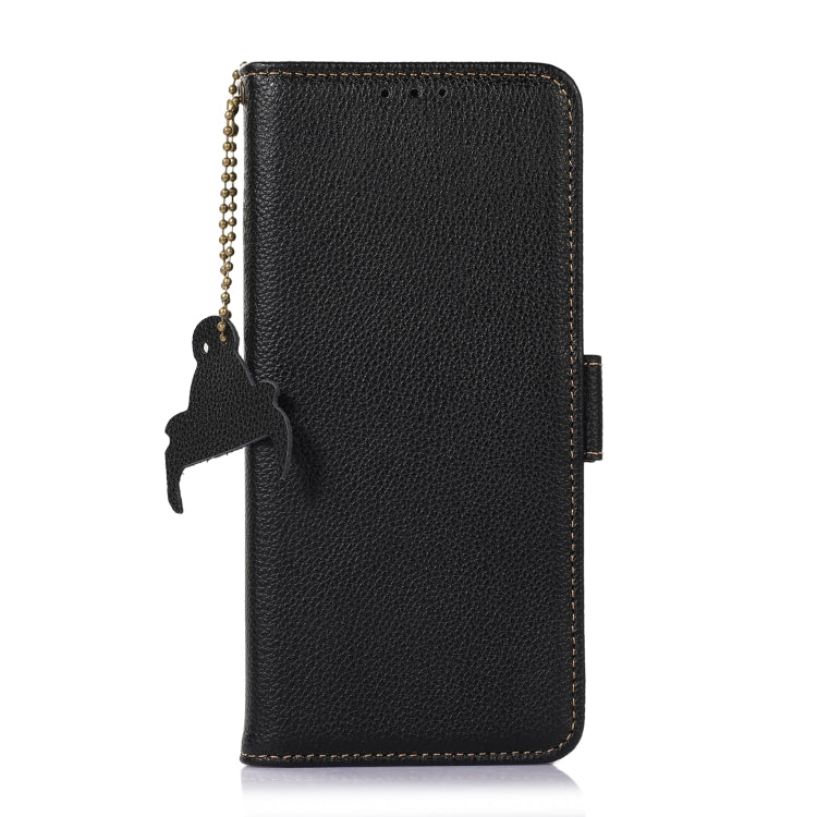 For Samsung Galaxy M35 Genuine Leather Mino Magnetic RFID Leather Phone Case