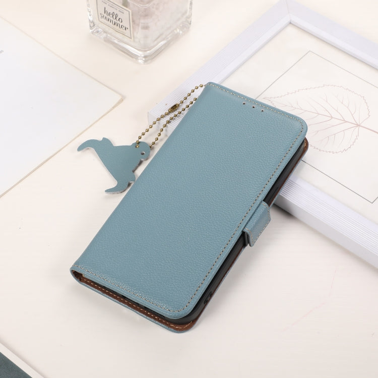 For Samsung Galaxy M35 Genuine Leather Mino Magnetic RFID Leather Phone Case