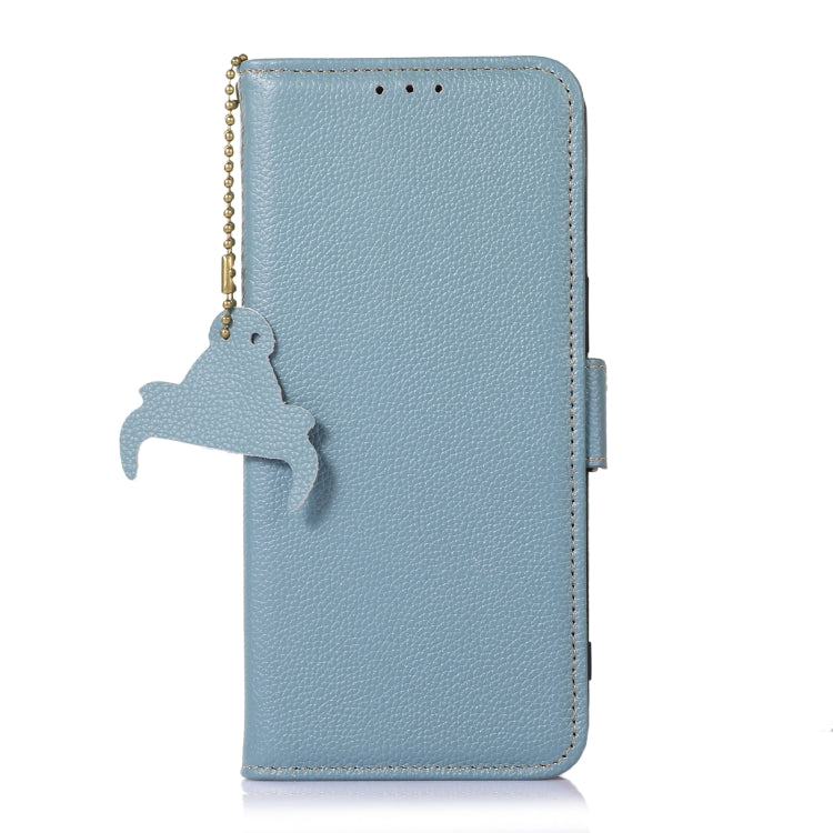 For Samsung Galaxy M35 Genuine Leather Mino Magnetic RFID Leather Phone Case