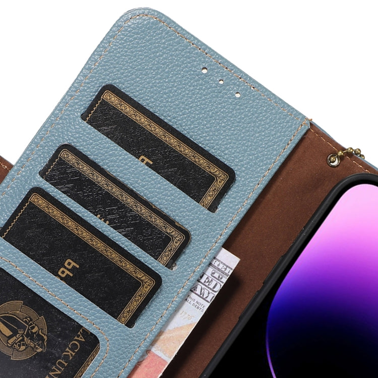 For Samsung Galaxy M35 Genuine Leather Mino Magnetic RFID Leather Phone Case