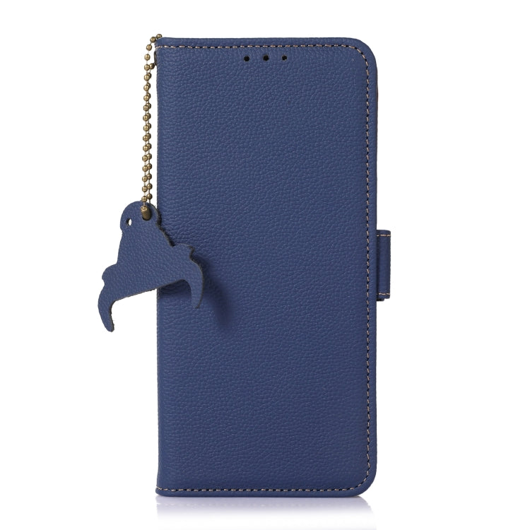 For Samsung Galaxy M35 Genuine Leather Mino Magnetic RFID Leather Phone Case
