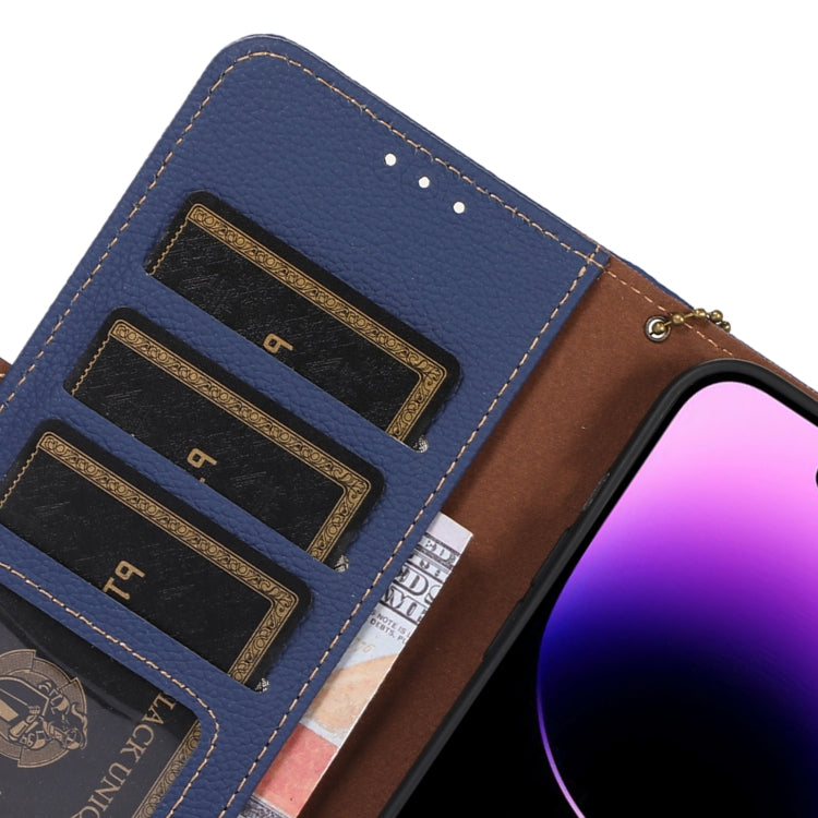 For Samsung Galaxy M35 Genuine Leather Mino Magnetic RFID Leather Phone Case