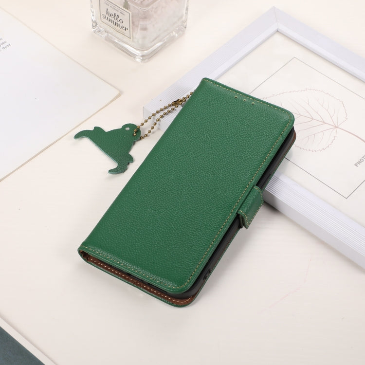 For Samsung Galaxy M35 Genuine Leather Mino Magnetic RFID Leather Phone Case