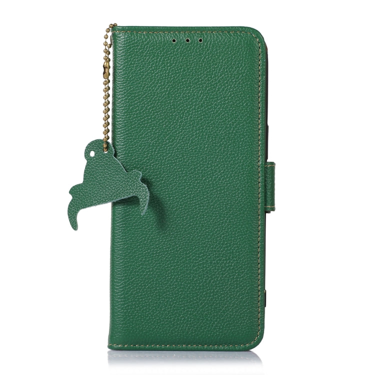For Samsung Galaxy M35 Genuine Leather Mino Magnetic RFID Leather Phone Case
