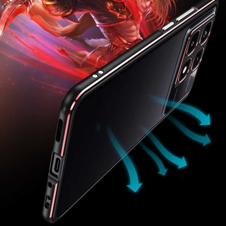 For Xiaomi Redmi K70 Ultra Aurora Series Lens Protector + Metal Frame Phone Case