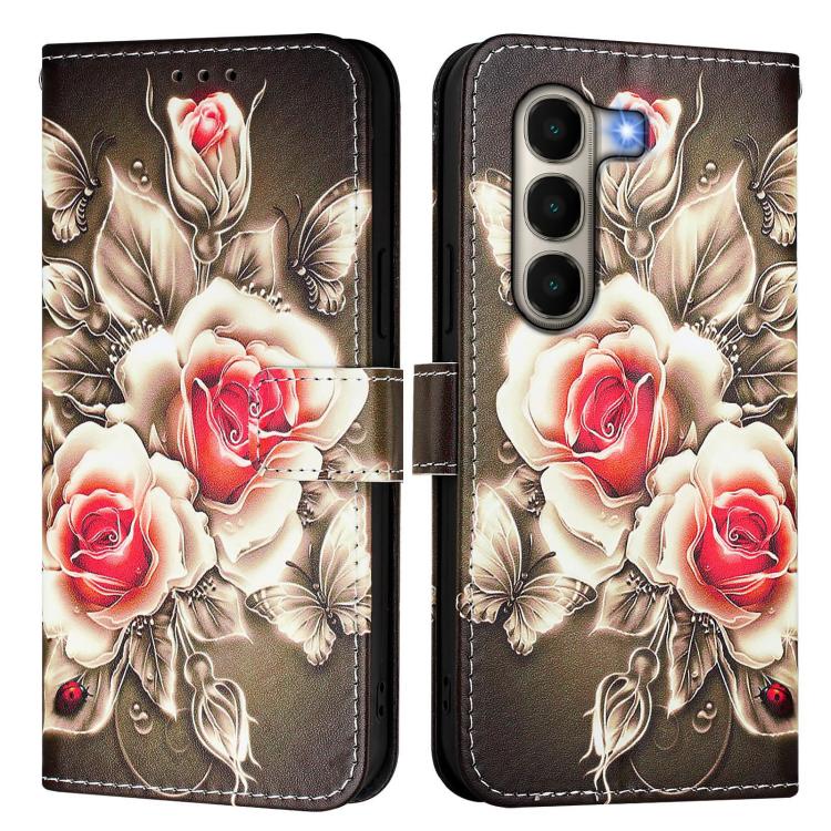For itel A95 5G Colored Drawing Pattern Plain Weave Leather Phone Case