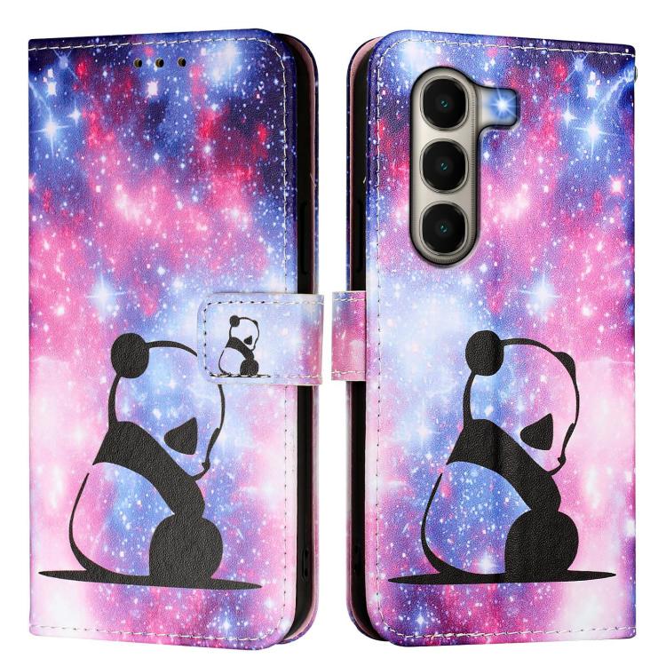For itel A95 5G Colored Drawing Pattern Plain Weave Leather Phone Case