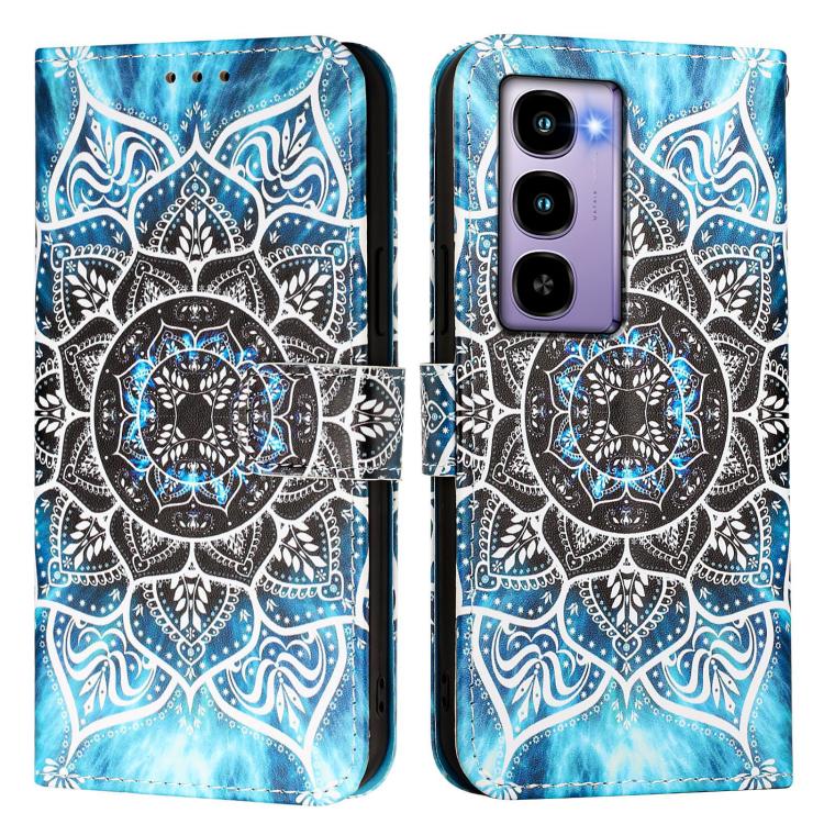 For itel City 100 Colored Drawing Pattern Plain Weave Leather Phone Case