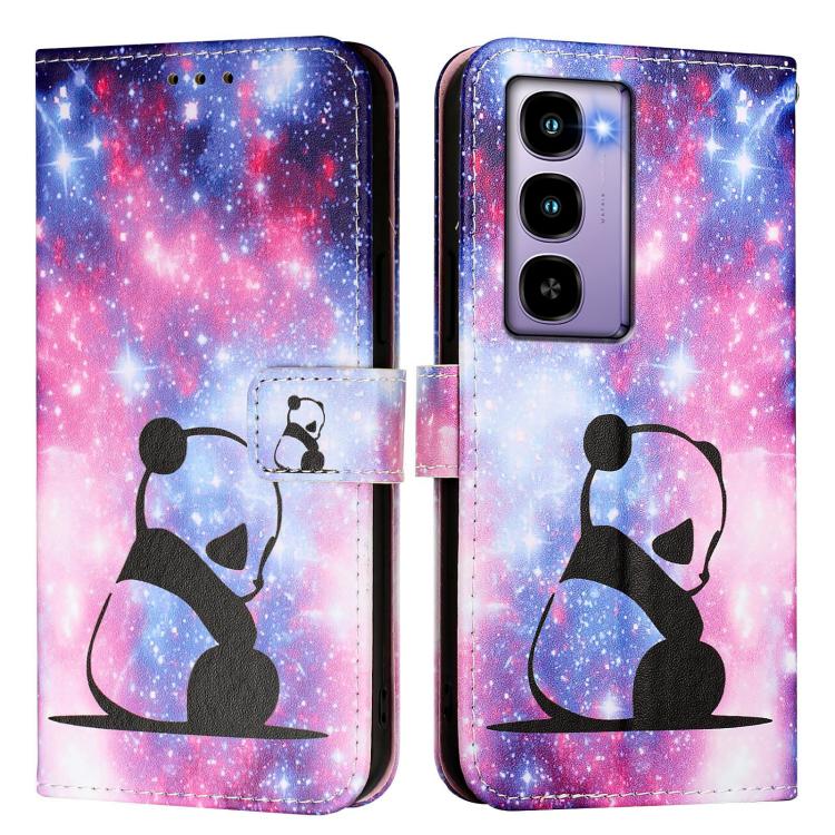 For itel City 100 Colored Drawing Pattern Plain Weave Leather Phone Case