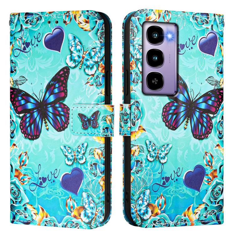 For itel City 100 Colored Drawing Pattern Plain Weave Leather Phone Case