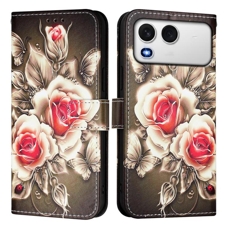 For itel A200 / A200+ 4G Colored Drawing Pattern Plain Weave Leather Phone Case