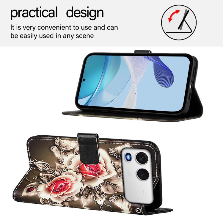 For itel A200 / A200+ 4G Colored Drawing Pattern Plain Weave Leather Phone Case