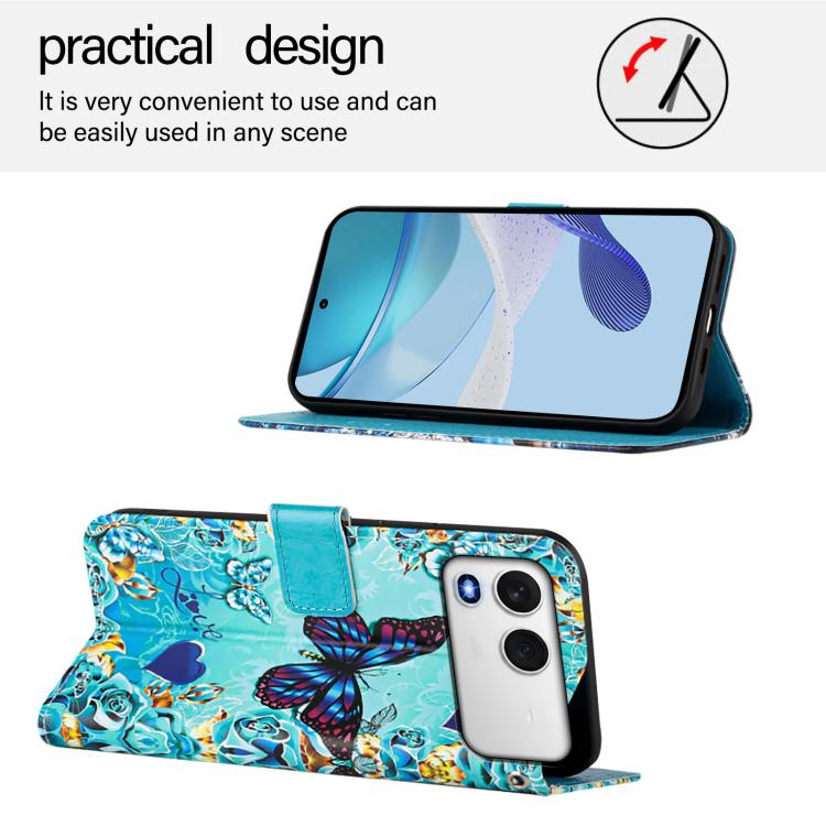 For itel A200 / A200+ 4G Colored Drawing Pattern Plain Weave Leather Phone Case