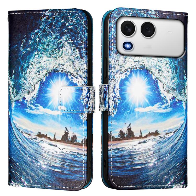 For itel A200 / A200+ 4G Colored Drawing Pattern Plain Weave Leather Phone Case