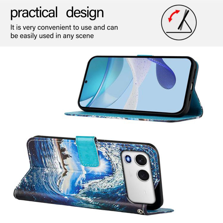 For itel A200 / A200+ 4G Colored Drawing Pattern Plain Weave Leather Phone Case