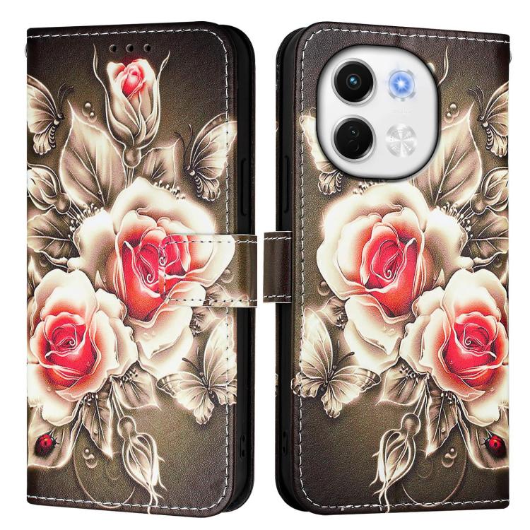 For Tecno Spark 30 5G / Pova 6 Neo 5G Colored Drawing Pattern Plain Weave Leather Phone Case