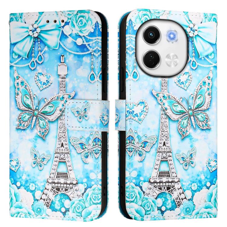 For Tecno Spark 30 5G / Pova 6 Neo 5G Colored Drawing Pattern Plain Weave Leather Phone Case