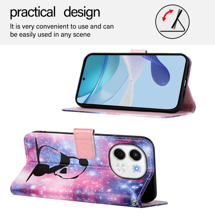 For Tecno Spark 30 5G / Pova 6 Neo 5G Colored Drawing Pattern Plain Weave Leather Phone Case