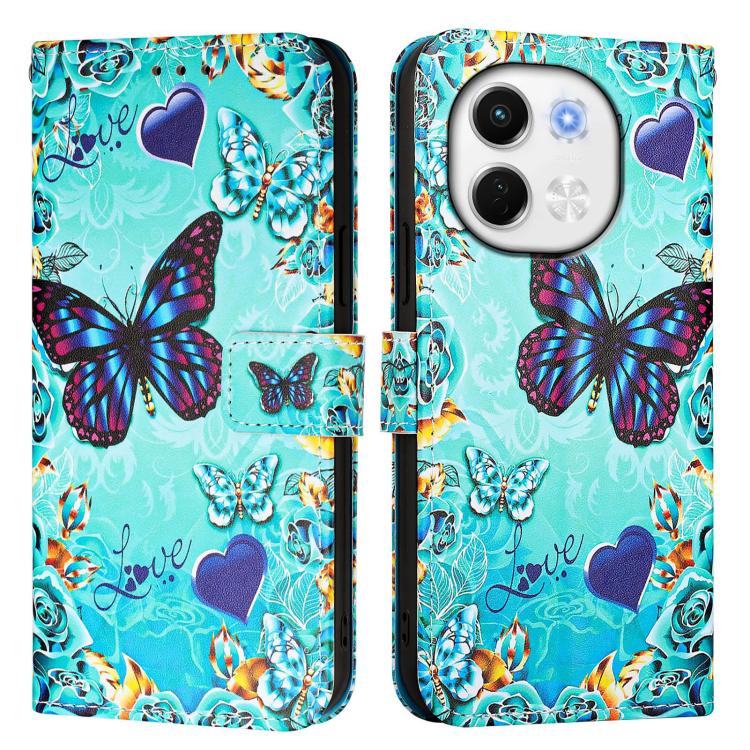For Tecno Spark 30 5G / Pova 6 Neo 5G Colored Drawing Pattern Plain Weave Leather Phone Case