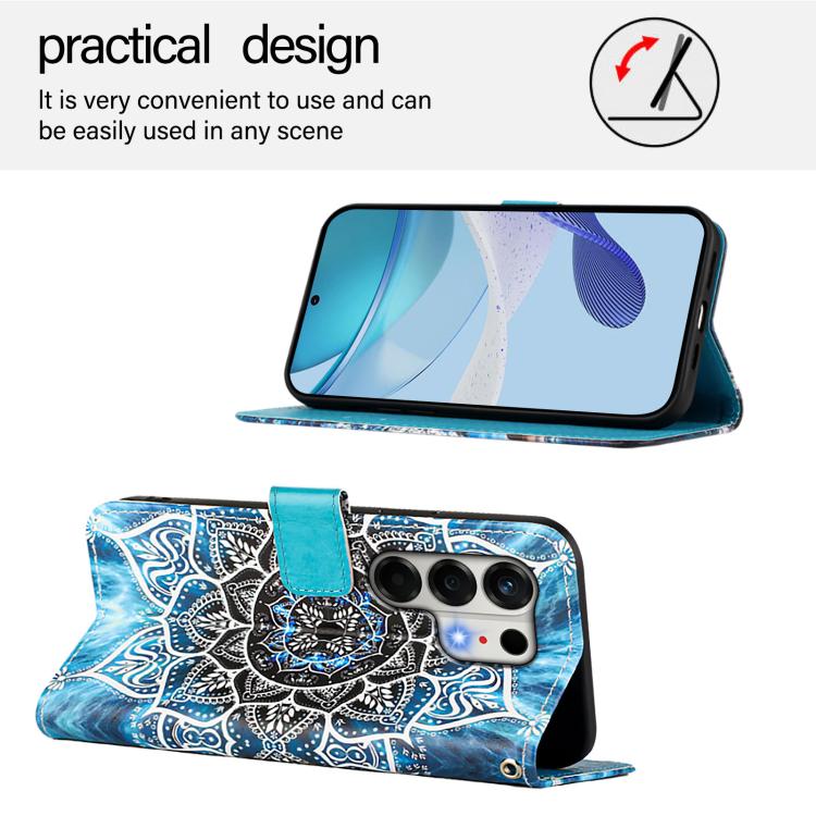For Tecno Camon 50 4G Colored Drawing Pattern Plain Weave Leather Phone Case