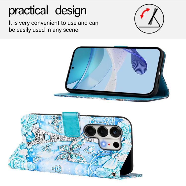 For Tecno Camon 50 4G Colored Drawing Pattern Plain Weave Leather Phone Case