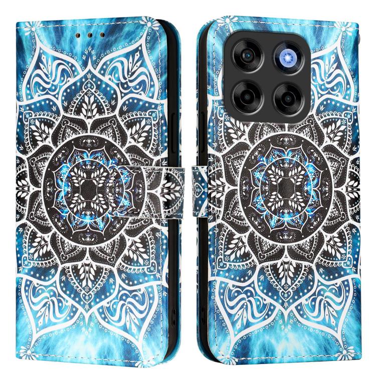 For ZTE Blade V70 Vita / nubia V70 Design Colored Drawing Pattern Plain Weave Leather Phone Case