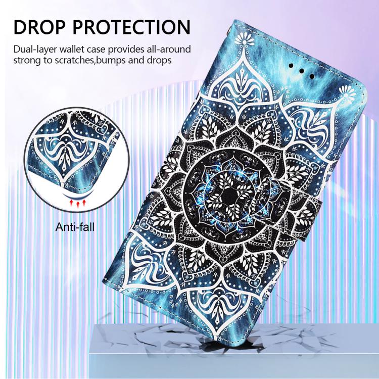 For ZTE Blade V70 Vita / nubia V70 Design Colored Drawing Pattern Plain Weave Leather Phone Case