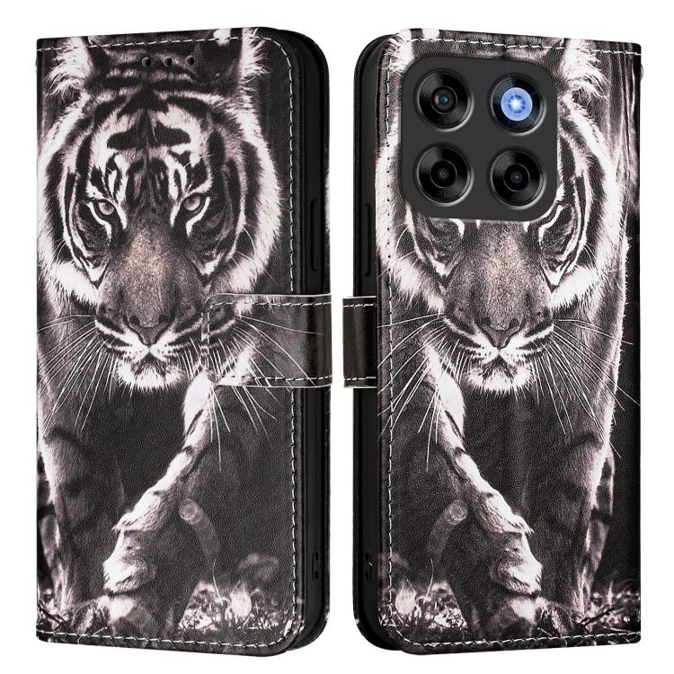For ZTE Blade V70 Vita / nubia V70 Design Colored Drawing Pattern Plain Weave Leather Phone Case