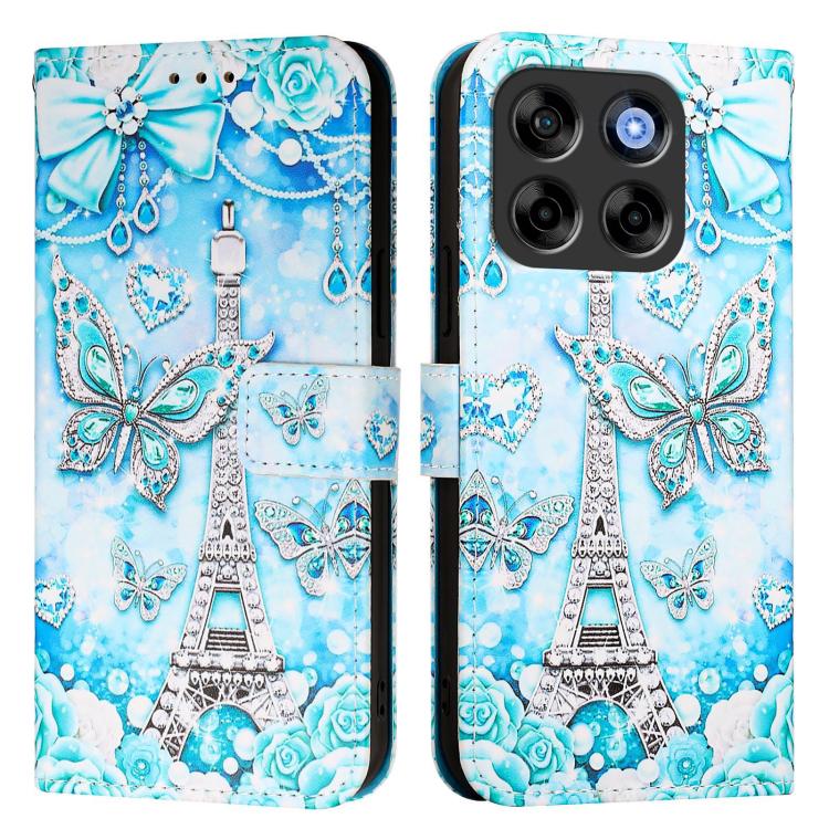 For ZTE Blade V70 Vita / nubia V70 Design Colored Drawing Pattern Plain Weave Leather Phone Case