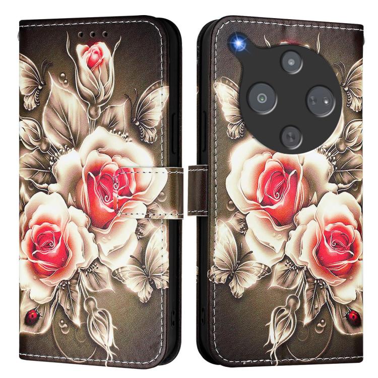 For ZTE nubia P9 Pro 5G / Optus X Pro 2 5G Colored Drawing Pattern Plain Weave Leather Phone Case