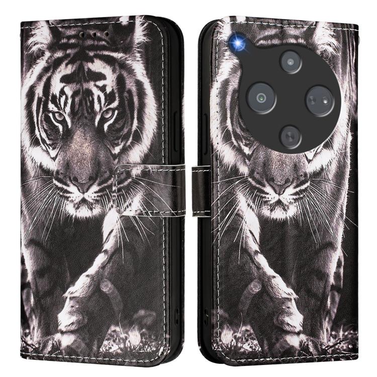 For ZTE nubia P9 Pro 5G / Optus X Pro 2 5G Colored Drawing Pattern Plain Weave Leather Phone Case