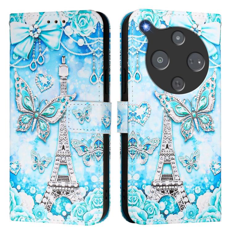 For ZTE nubia P9 Pro 5G / Optus X Pro 2 5G Colored Drawing Pattern Plain Weave Leather Phone Case