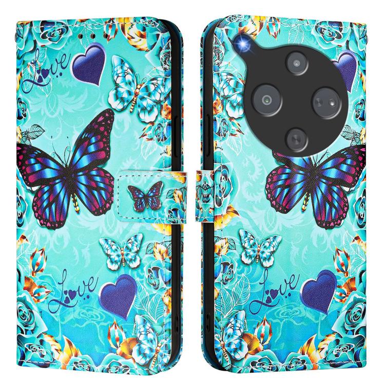 For ZTE nubia P9 Pro 5G / Optus X Pro 2 5G Colored Drawing Pattern Plain Weave Leather Phone Case