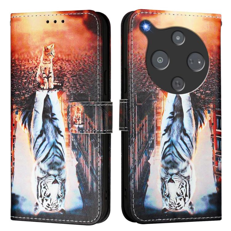 For ZTE nubia P9 Pro 5G / Optus X Pro 2 5G Colored Drawing Pattern Plain Weave Leather Phone Case