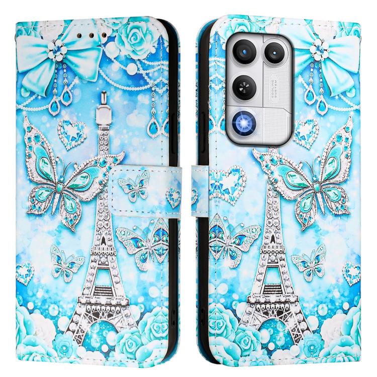 For ZTE nubia RedMagic 11 Air Colored Drawing Pattern Plain Weave Leather Phone Case