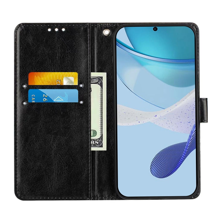 For vivo S19 Colored Drawing Pattern Plain Weave Leather Phone Case