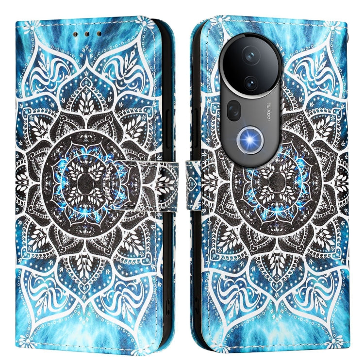 For vivo S20 Pro Colored Drawing Pattern Plain Weave Leather Phone Case