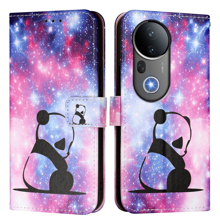 For vivo S20 Pro Colored Drawing Pattern Plain Weave Leather Phone Case
