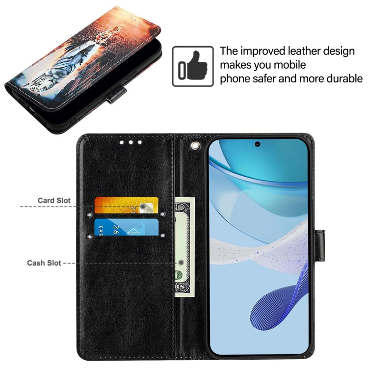 For vivo S20 Pro Colored Drawing Pattern Plain Weave Leather Phone Case