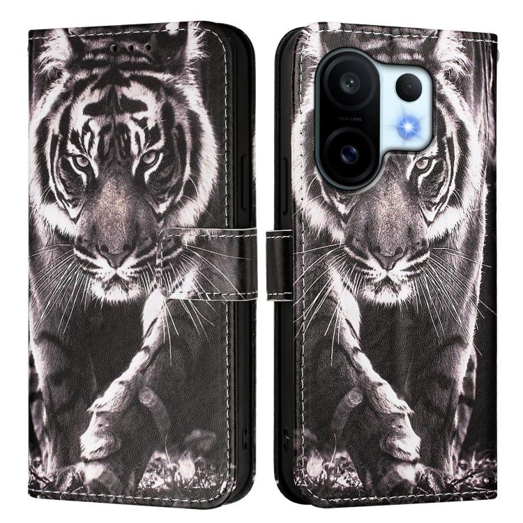 For vivo S30 Pro mini Colored Drawing Pattern Plain Weave Leather Phone Case