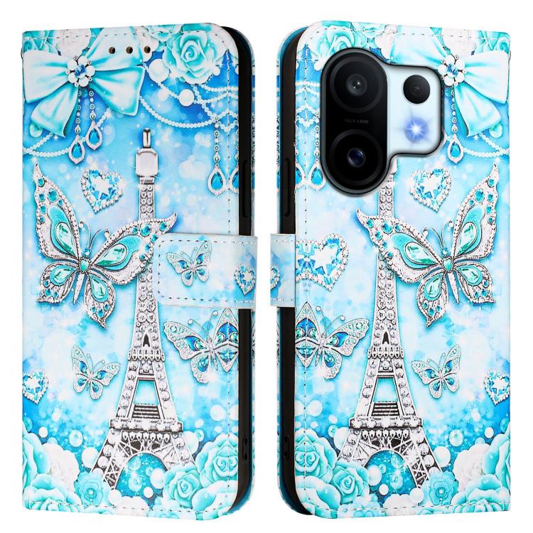 For vivo S30 Pro mini Colored Drawing Pattern Plain Weave Leather Phone Case